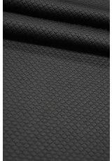 Джерси трикотаж стеганый черный фото 3