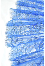 Кружево французское solstiss голубое цветы (DG-4934) фото 2
