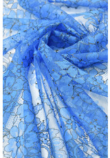 Кружево французское solstiss голубое цветы (DG-4934) фото 3