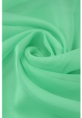 Органза шелк натуральный тонкий легкий полупрозрачный цвет салатовый (FF-0244) фото 2
