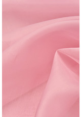 Органза шелк натуральный тонкий легкий полупрозрачный розовая (FF-3244) фото 3