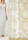 Гипюр свадебный белый цветочный узор (DG-4444) фото 1