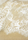 Гипюр свадебный белый цветочный узор (DG-4444) фото 2