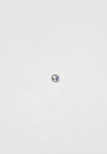 Пуговица блузочная кристалл Swarovski в серебряной оправе