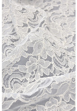 Гипюр белый стрейч свадебный цветы (GG-2644) фото 3