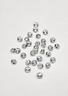 Пуговица блузочная металл серебро Swarovski фото 3