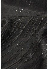 Вышивка черные пряди с пайетками Valentino фото 3