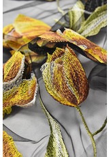 Вышивка на сетке желтые тюльпаны (DG-5054) фото 2