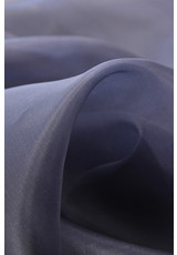 Органза плательная шелк натуральный легкий плотный темно-синий с фиолетовым оттенком (4539) фото 2