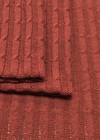 Трикотаж вязанный косы красный фото 2