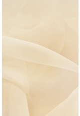 Органза шелковая матовая с легким блеском ванильный оттенок (BB-2454) фото 1