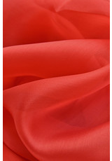 Органза шелковая матовая ярко-красный оттенок (LV-3454) фото 1