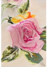 Вышивка 3Д розы на сетке (DG-0274) фото 3