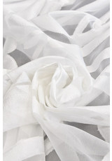 Свадебная органза с вышивкой филькупе белая цветочный узором (DG-4674) фото 2