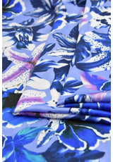 Хлопок рубашечный синие лилии (DG-2084) фото 3