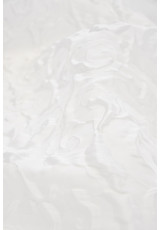Органза 3Д белая цветы (DG-3005) фото 2