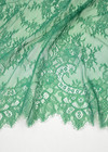 Гипюр зеленый мелкий цветочный узор (DG-7305) фото 4