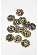 Кнопки ажурная бронза 24мм (GG-3280) фото 2