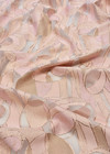 Органза с вышивкой геометрический узор розовая с люрексом (DG-5915) фото 2