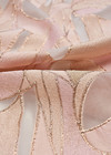 Органза с вышивкой геометрический узор розовая с люрексом (DG-5915) фото 3