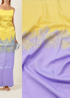 Жаккард с вышивкой фиолетовый с желтым Valentino фото 1