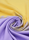 Жаккард с вышивкой фиолетовый с желтым Valentino фото 4