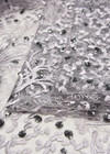 Кружевная вышивка пайетки серебристая (DG-5225) фото 4