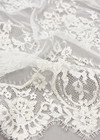 Свадебное кружево молочное вышивка стеклярусом и бисером Elie Saab фото 2