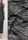 Пайетки на сетке черные в полоску (DG-1625) фото 1