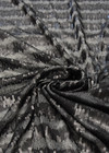 Пайетки на сетке черные в полоску (DG-1625) фото 2