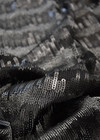 Пайетки на сетке черные в полоску (DG-1625) фото 3