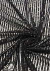 Вышивка 3Д черное пайетки цветы (DG-0625) фото 3