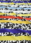 Крепдешин разноцветная полоска леопард (DG-9179) фото 2