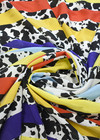 Крепдешин разноцветная полоска леопард (DG-9179) фото 4