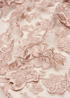 Вышивка на сетке 3D цветы жемчужно розовый (DG-0725) фото 2
