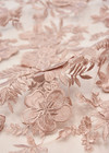 Вышивка на сетке 3D цветы жемчужно розовый (DG-0725) фото 3
