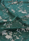 Гипюр хлопок стрейч зеленый цветочный узор Marni фото 2