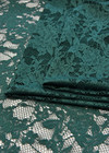 Гипюр хлопок стрейч зеленый цветочный узор Marni фото 4