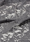 Гипюр хлопок стрейч серый цветочный узор Marni фото 2