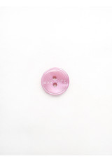 Пуговица рубашечная розовая два прокола Marlys 15 мм фото 2