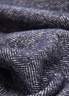 Джерси шерсть синий с белым в елочку (FF-4935) фото 4