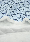 Курточная стеганая ткань голубая с цепями (DG-85001) фото 2