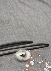 Шерсть вышивка сакура из меха стразы Cваровски (FF-7275) фото 3
