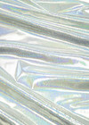 Дизайнерский шелк хамелеон серебристый (GG-42001) фото 3