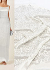 Шелк Деворе молочно-белый орнамент (DG-6245) фото 1