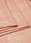 Кружево на трикотаже розовое цветы (DG-2745) фото 3