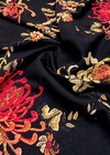 Гобелен шерсть вышивка красные цветы на черном (DG-9745) фото 1