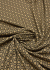 Джерси punto milano коричневый мелкий узор (FF-2355) фото 3