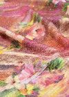 Трикотаж вязаный розовый цветы пайетки (DG-5265) фото 2