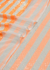 Пайетки на сетке в оранжевую полоску фото 3